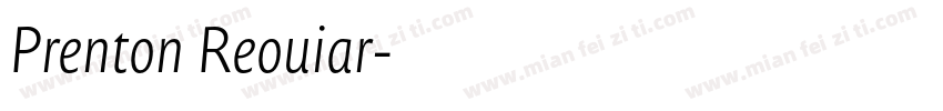 Prenton Reouiar字体转换